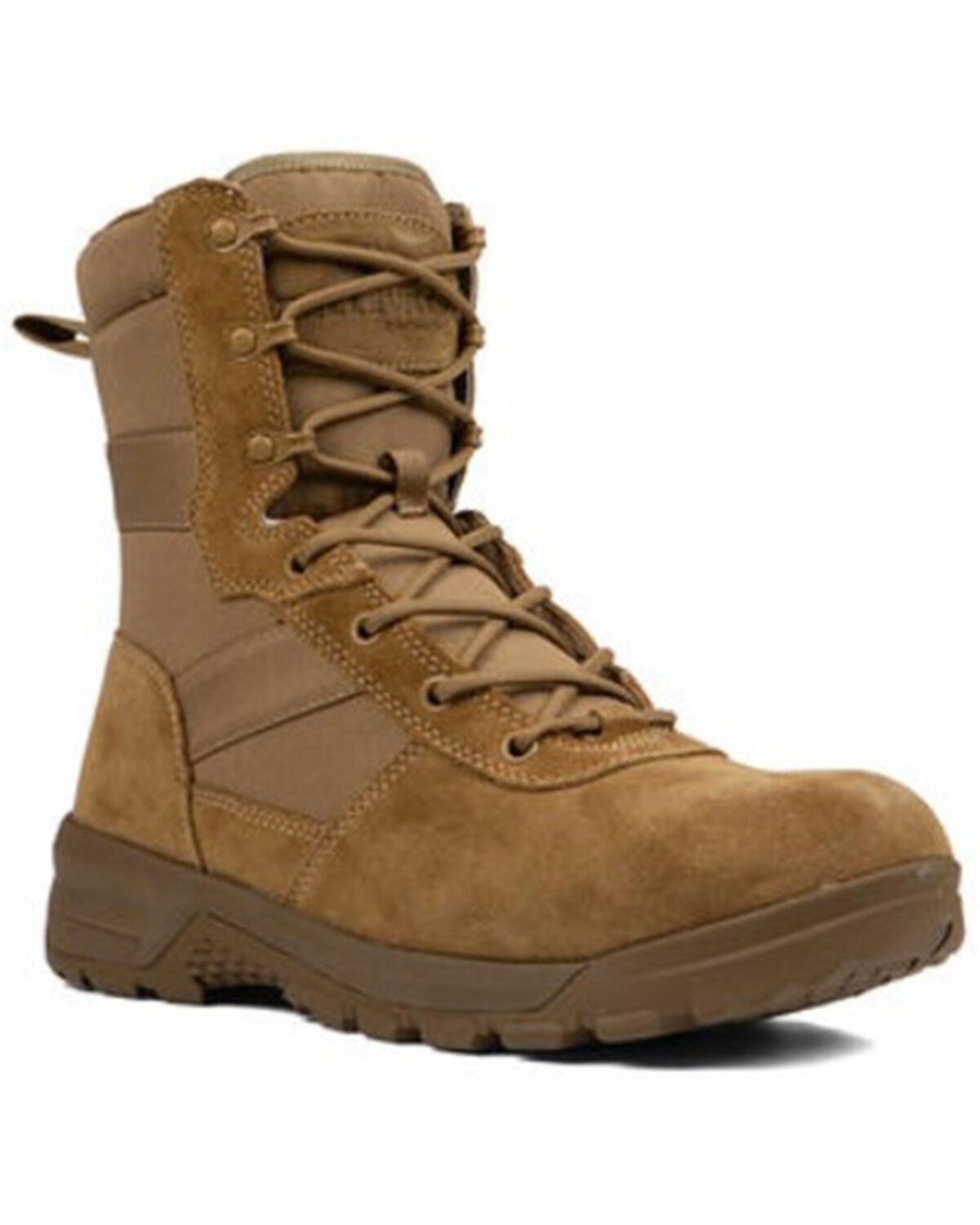 Image #1 - Belleville Men's 8" Spear Point Lightweight Hot Weather Tactical Boots - Soft Toe, Coyote, hi-res