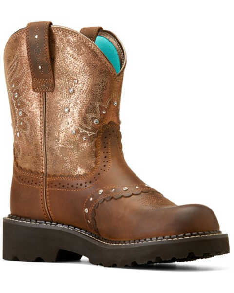 Ariat Women's Gembaby Western Boots - Round Toe, Brown, hi-res