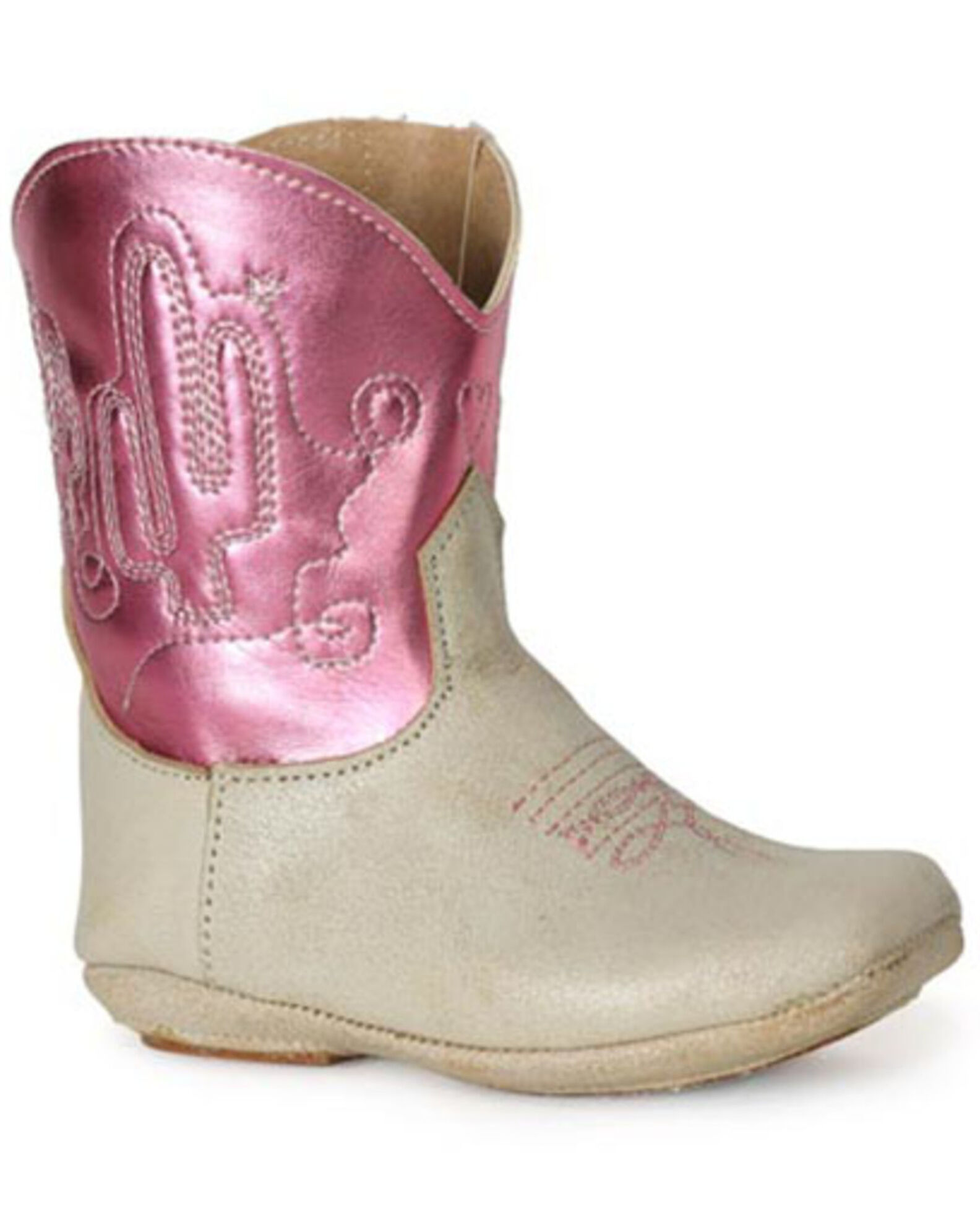 Roper Infant Girls Cowbabies Cactus Western Boots Broad Square Toe Country Outfitter