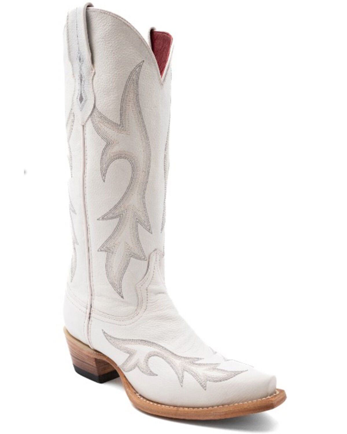Image #1 - Ferrini Women's Scarlett Western Boots - Snip Toe, White, hi-res