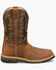 Image #2 - Justin Men's 11" Bolt Waterproof Pull-On Work Boots - Composite Toe, Brown, hi-res