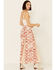 Shyanne Women's Tile Print Maxi Skirt, Blush, hi-res