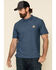 Image #1 - Carhartt Men's Contractors Pocket Short Sleeve Work Polo Shirt, Dark Blue, hi-res