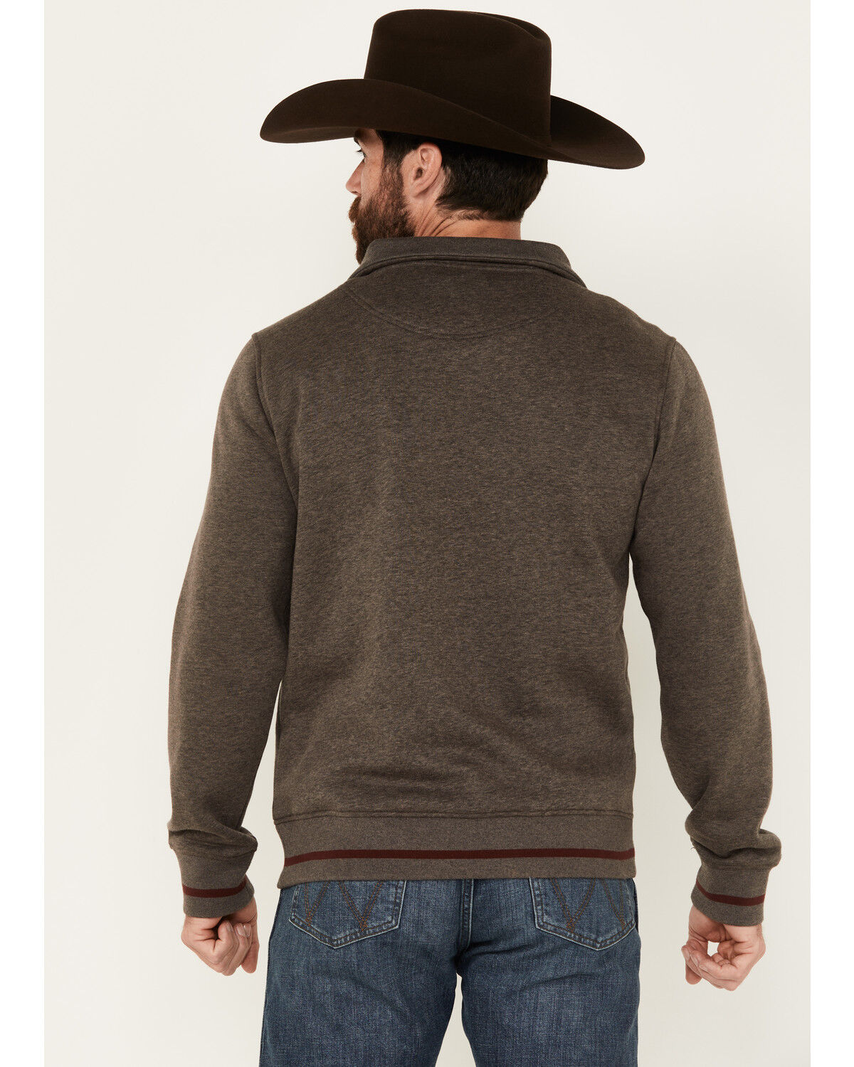 Image #4 - Kimes Ranch Men's Boxer Quarter Zip Pullover, Charcoal, hi-res