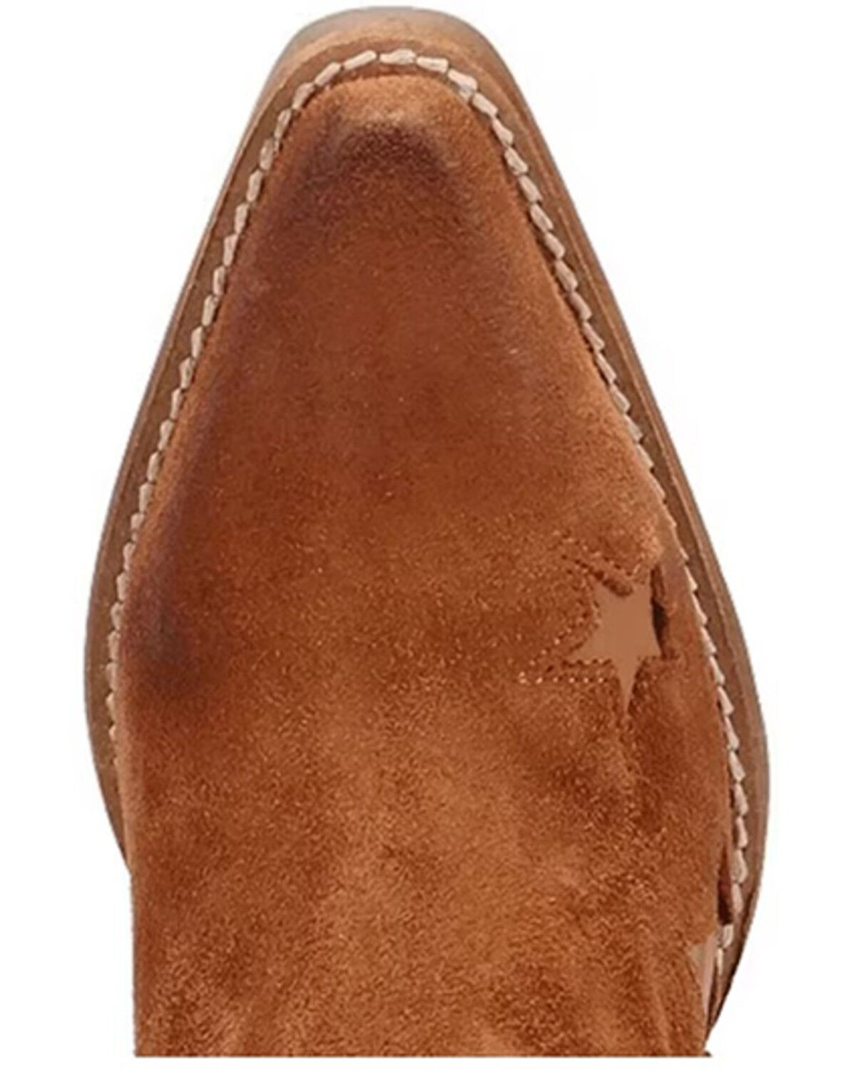 Image #6 - Dingo Women's Little Star Suede Western Booties - Snip Toe, Camel, hi-res