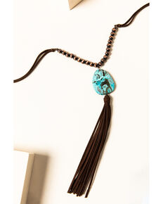 Shyanne Women's Willow Moon Stone Tassel Necklace, Rust Copper, hi-res