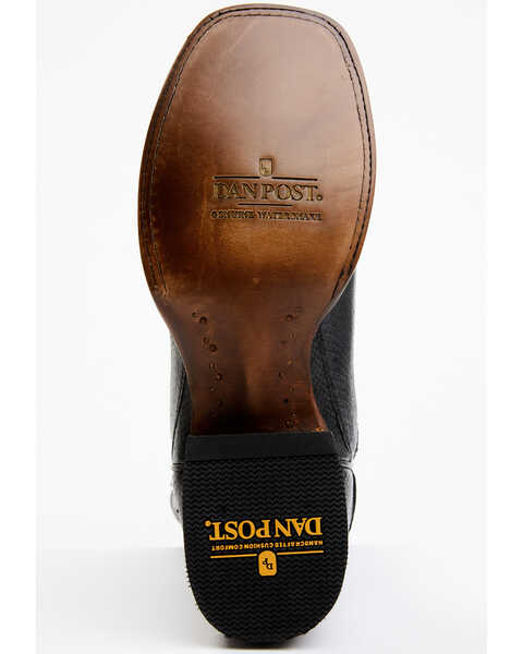 Dan Post Men's Exotic Water Snake Western Boots - Broad Square Toe, Black, hi-res