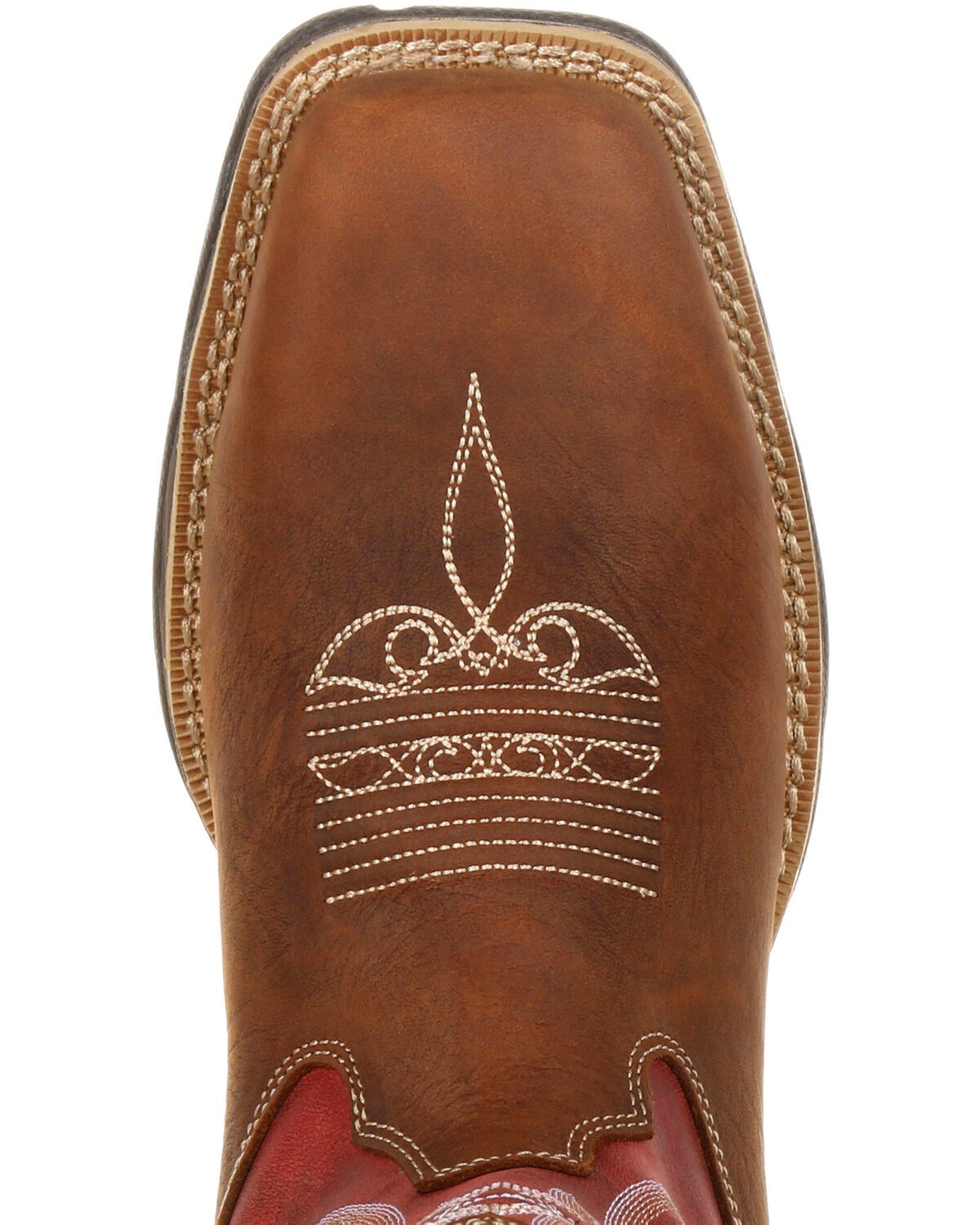 Image #6 - Durango Women's Rebel Waterproof Western Work Boots - Composite Toe, Brown, hi-res