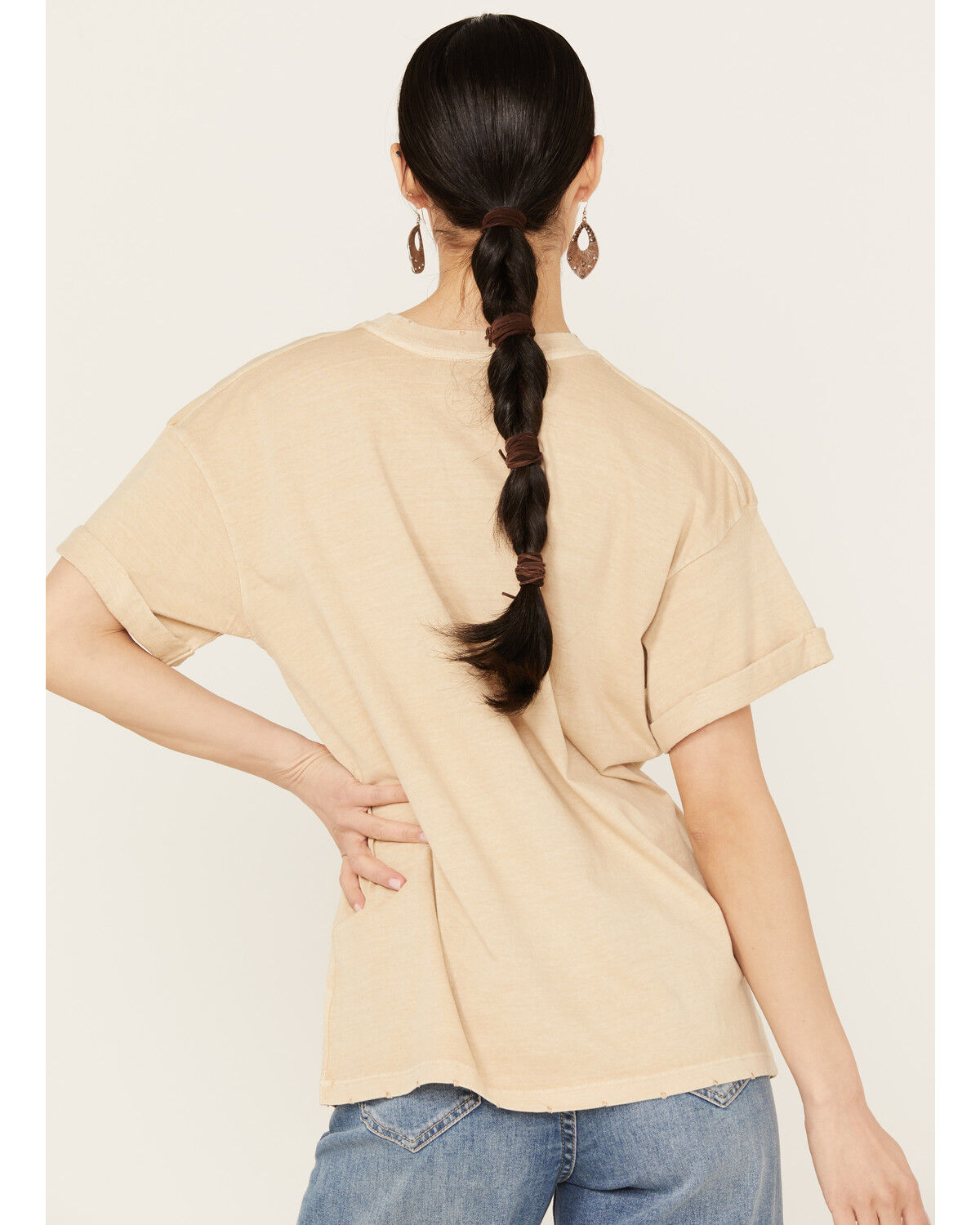 Image #4 - Girl Dangerous Women's Whiskey On My Mind Relaxed Fit Graphic Tee, Sand, hi-res