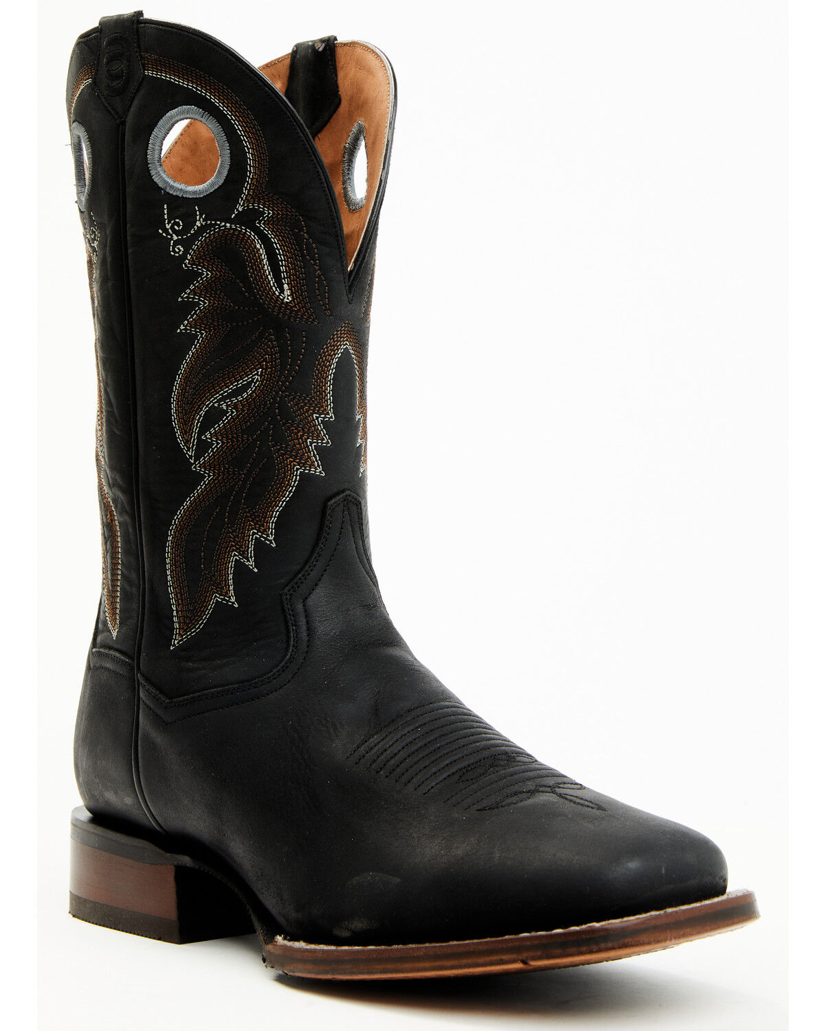 Image #1 - Dan Post Men's 12" Leon Cowboy Certified Western Performance Boots - Broad Square Toe, , hi-res