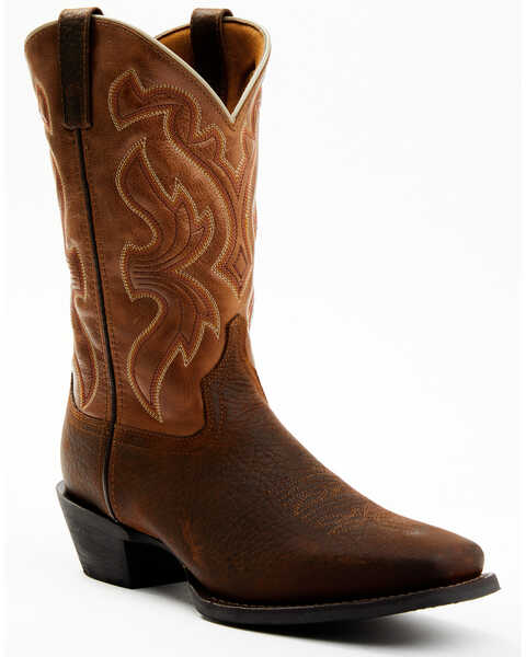 Laredo Men's Mckinney Western Boots - Square Toe, Brown, hi-res