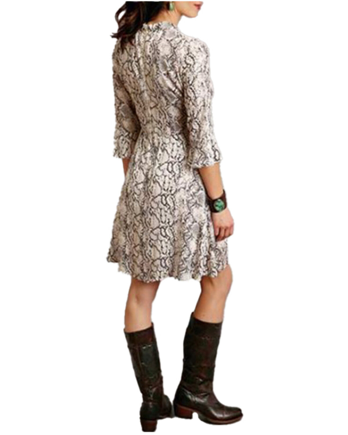 Image #2 - Stetson Women's Snake Print Mini Dress, Multi, hi-res
