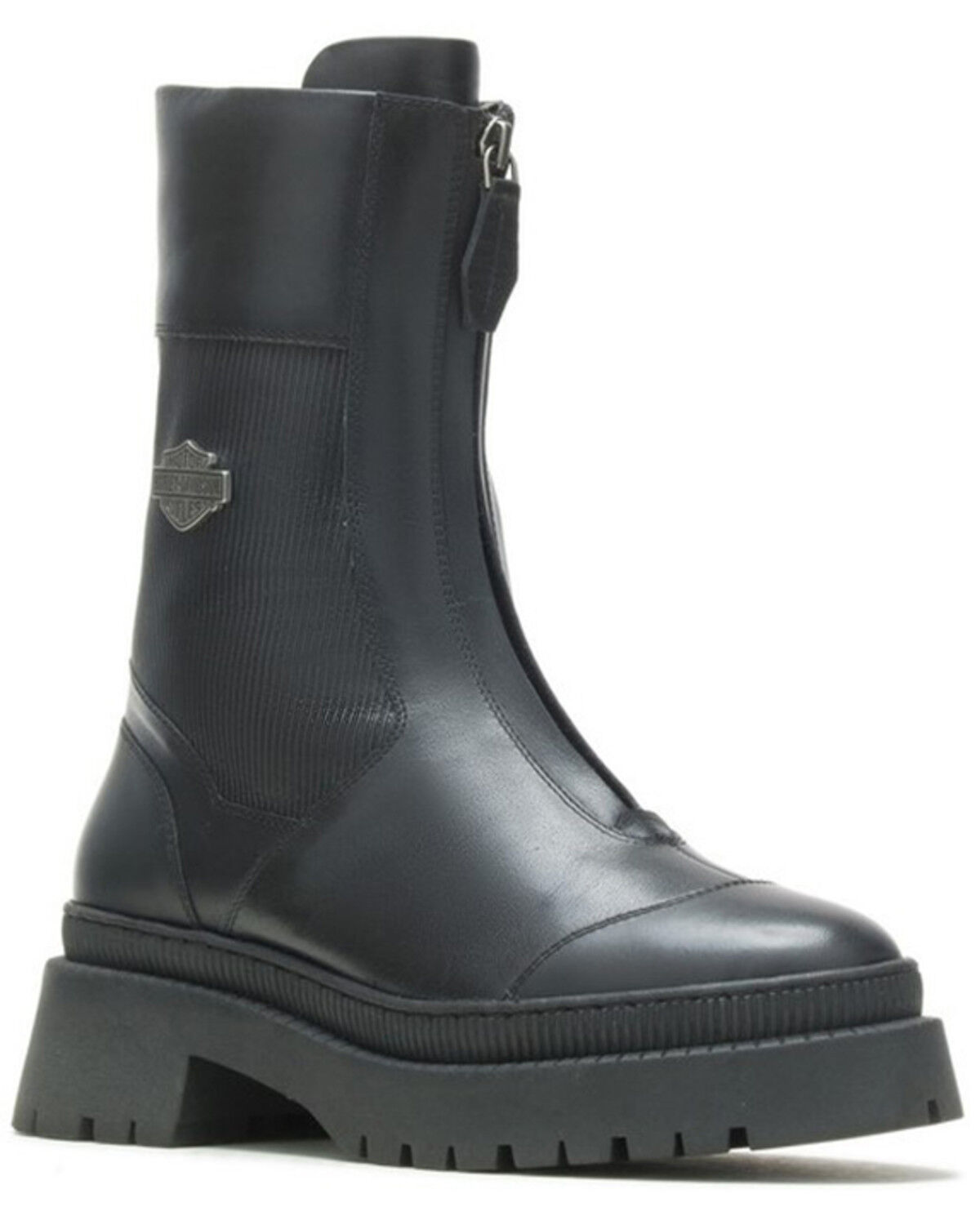 Image #1 - Harley Davidson Women's 9" Kavan Zip-Up Fashion Boots - Round Toe, , hi-res