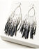 Image #1 - Idyllwind Women's Leather Ombre Studded Rolynn Earrings, Black, hi-res