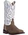 Laredo Women's Mesquite Western Performance Boots - Broad Square Toe, Taupe, hi-res