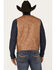 Image #4 - Cody James Men's Hoof Print Faux Leather Vest, Tan, hi-res