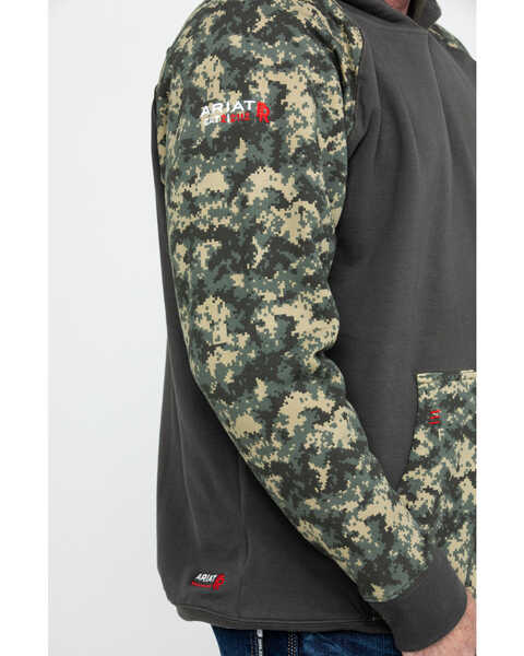 Image #4 - Ariat Men's FR Durastretch Camo Patriot Work Hooded Sweatshirt , Camouflage, hi-res