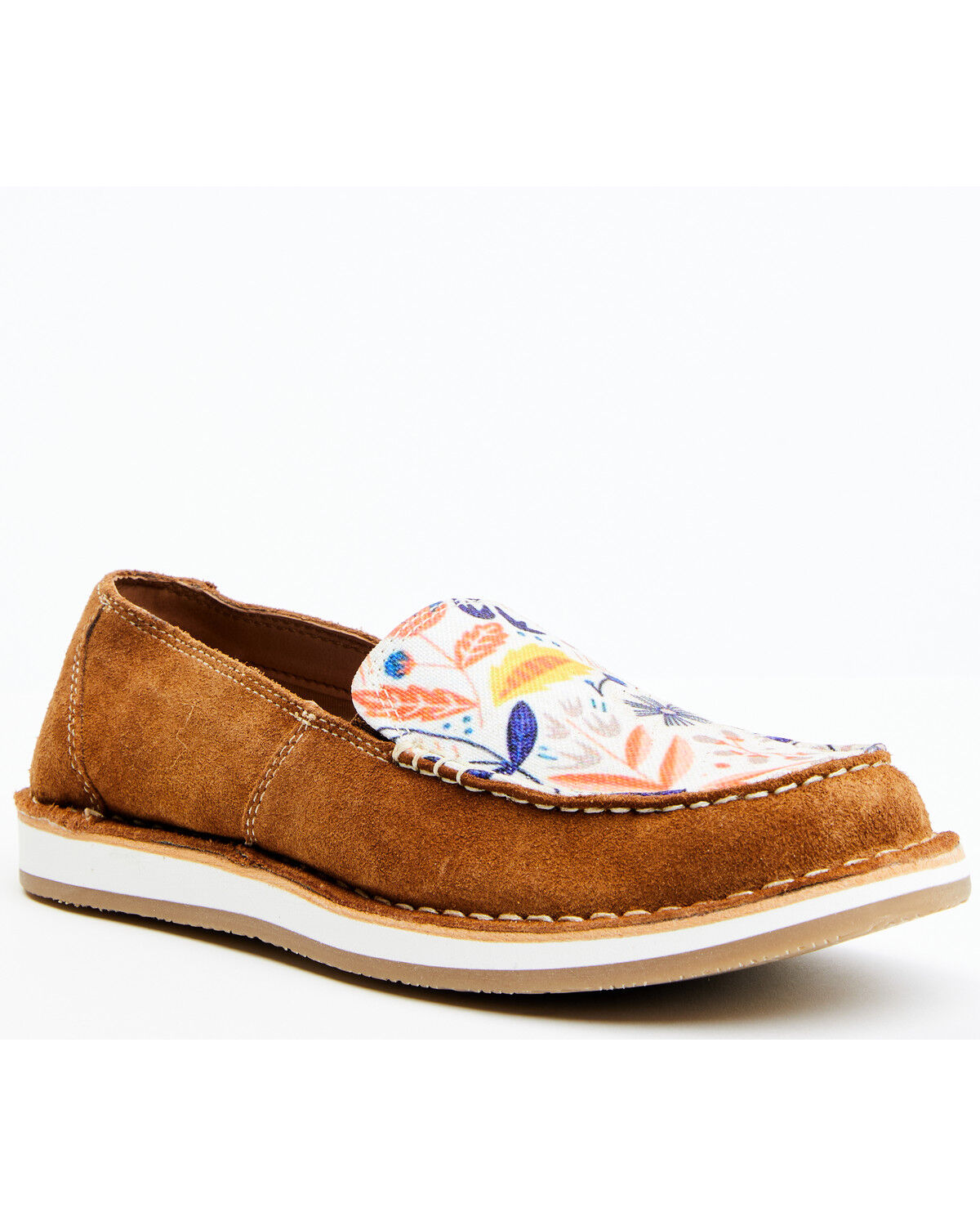 Image #1 - Myra Bag Women's Hazel Print Slip-On Casual Sneaker - Moc Toe, Lt Brown, hi-res