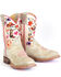 Image #1 - Tin Haul Girls' Let's Go Cowgirl Western Boots - Broad Square Toe, Tan, hi-res