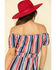 Image #4 - Rock & Roll Denim Women's Stripe Off The Shoulder Dress, Red/white/blue, hi-res