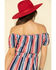 Image #4 - Rock & Roll Denim Women's Stripe Off The Shoulder Mini Dress, Red/white/blue, hi-res