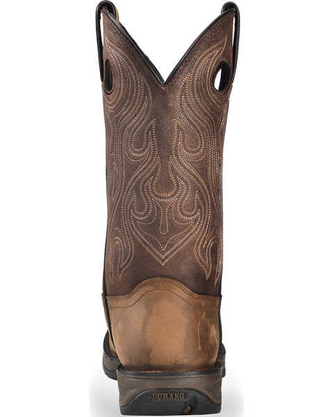 Image #13 - Durango Rebel Men's Saddle Western Boots - Round Toe, Bark, hi-res