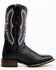 Image #2 - Dan Post Women's Back Cut Python Exotic Western Boot - Broad Square Toe, Black, hi-res