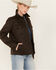 Image #2 - Shyanne Women's Quilted Faux Oil Skin Jacket , Medium Brown, hi-res