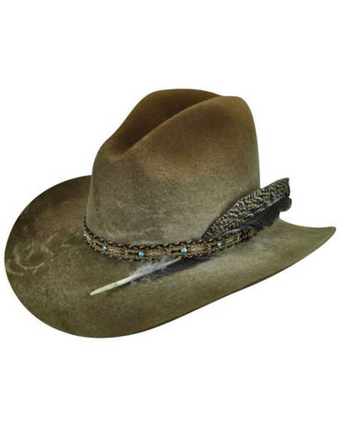 Renegade by Bailey Men's Zella Felt Western Fashion Hat , Tan, hi-res