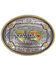 Image #1 - Cody James Men's Two Tone Nevada Oval Belt Buckle, Silver, hi-res