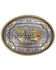 Cody James Men's Two Tone Nevada Oval Belt Buckle, Silver, hi-res