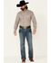 Stetson Men's Sand Large Paisley Print Long Sleeve Button-Down Western Shirt , Blue, hi-res
