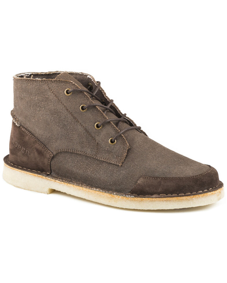Roper Men's Brown Everett Casual Lace-Up Boots, Brown, hi-res