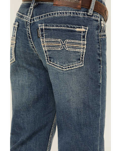 Image #4 - Hooey by Rock & Roll Denim Boys' Medium Wash Denim Bootcut Jeans , Medium Wash, hi-res