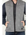 Image #3 - RANK 45&reg; Men's Saline Quilted Insulated Softshell Vest, Charcoal, hi-res