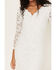Image #3 - Panhandle Women's Floral Lace Scalloped Dress, White, hi-res