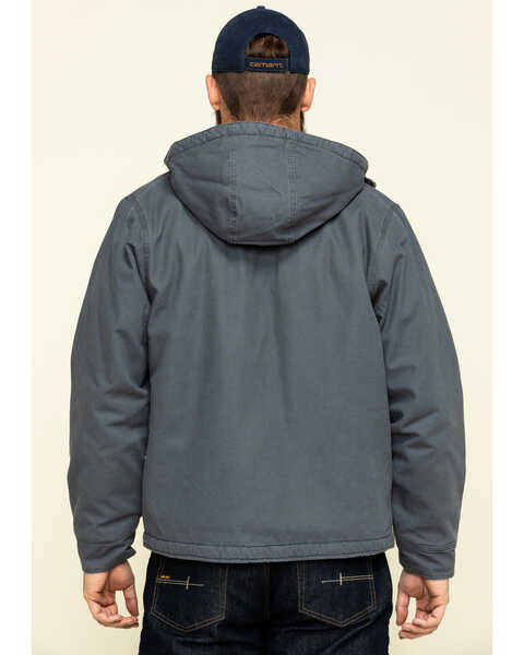 Image #2 - Dickies Hooded Sherpa Lined Work Jacket, Charcoal, hi-res