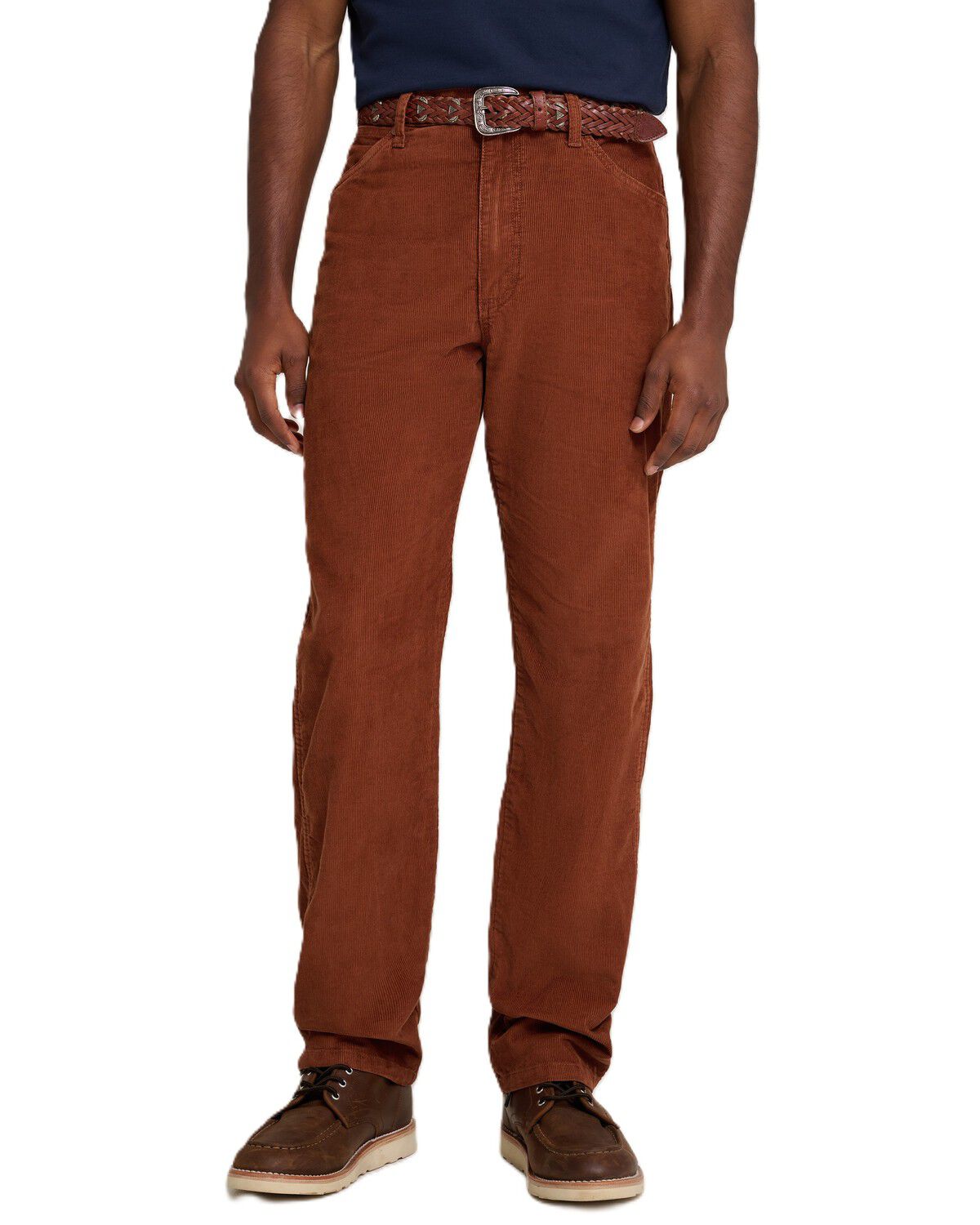 Wrangler X Stranger Things Men's 13MWZ Regular Straight Leg Corduroy Jeans, Brown, hi-res