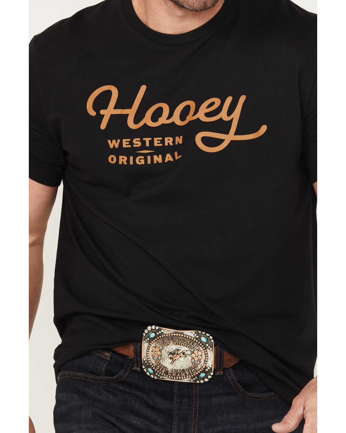 Image #3 - Hooey Men's OG Short Sleeve Graphic T-Shirt, Black, hi-res