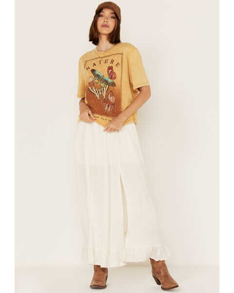Image #2 - Cleo + Wolf Women's Nature Is Therapy Graphic Tee, Gold, hi-res