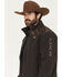 Image #2 - Cinch Men's Logo Bonded Softshell Jacket, Brown, hi-res