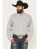 Image #1 - Cinch Men's Plaid Print Long Sleeve Button-Down Western Shirt, White, hi-res