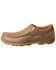 Twisted X Men's CellStretch Slip-On Driving Shoes - Moc Toe, Brown, hi-res