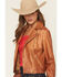 Image #2 - Stoosh Women's Leather Jacket, Brown, hi-res