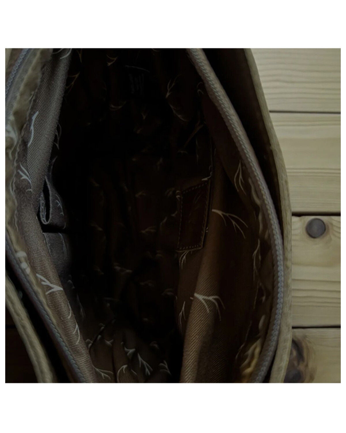 Image #2 - Ranch Junkie Women's The Rancho Boot Stitch Bucket Purse, Chocolate, hi-res