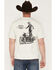 Image #1 - Dickies X Harley Davidson Men's Cowboy Short Sleeve Graphic Tee, Cream, hi-res