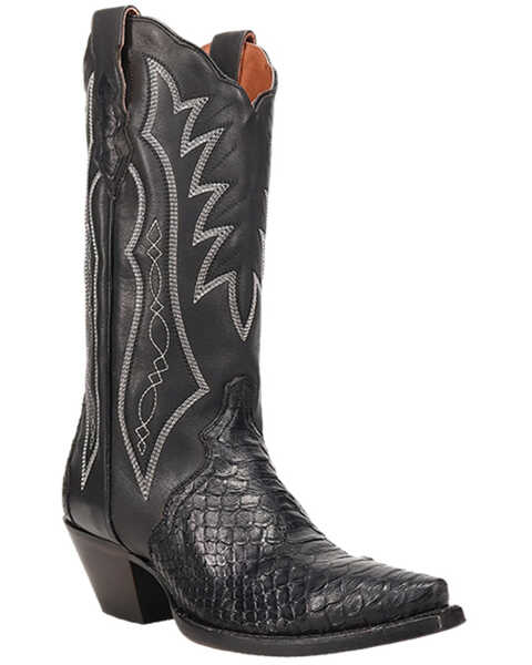 Dan Post Women's Exotic Snake Western Boots - Snip Toe, Black, hi-res