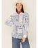 Image #1 - Johnny Was Women's Vanya Schiffu Oversized Shirt, White, hi-res