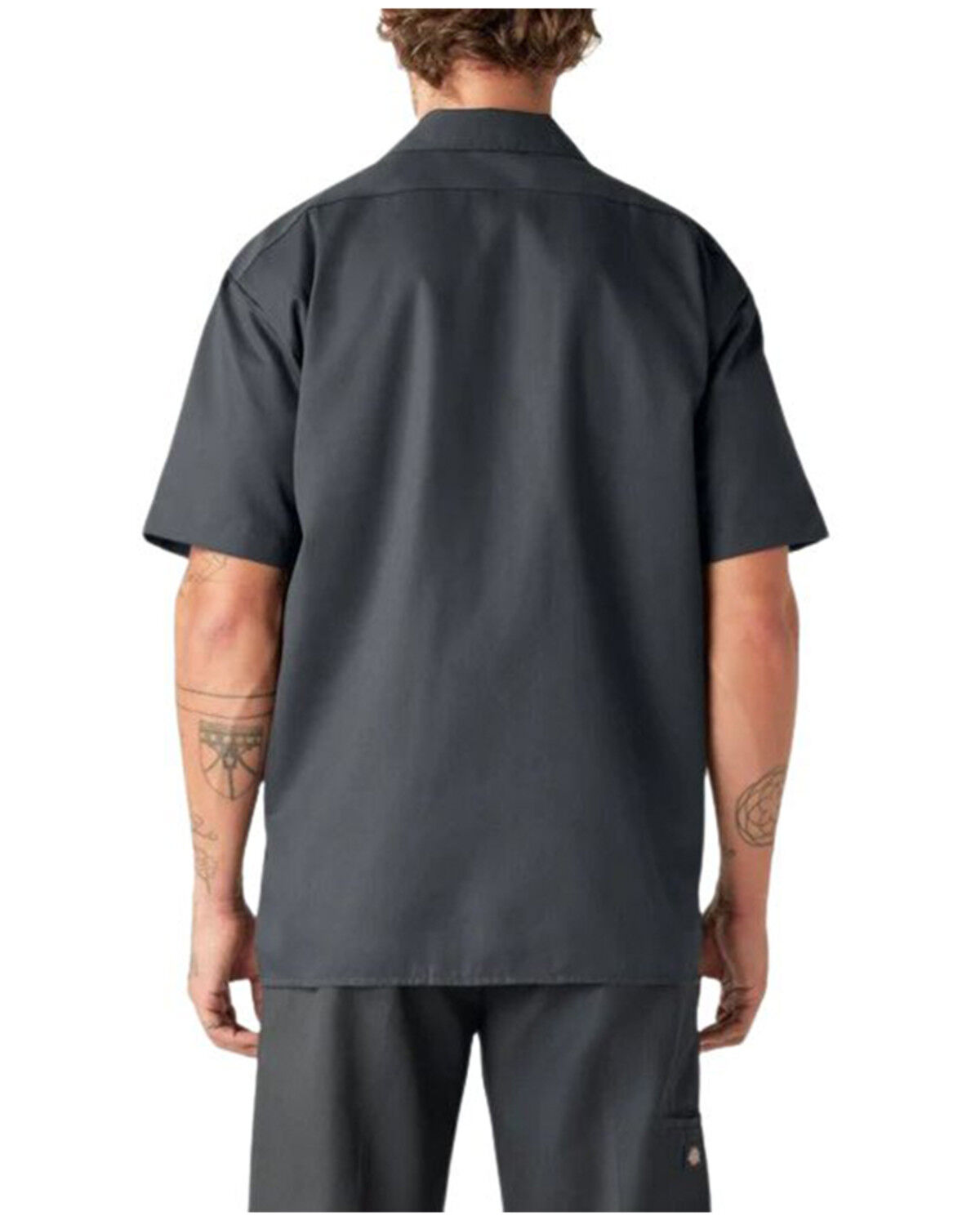 Image #2 - Dickies Men's Twill Short Sleeve Button-Down Original Work Shirt, No Color, hi-res