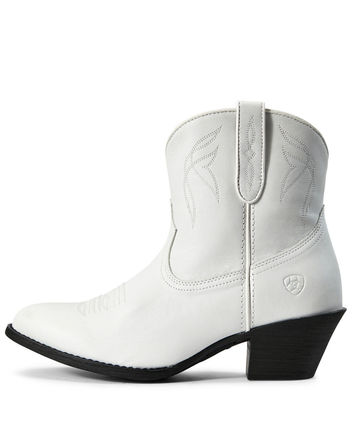 Image #2 - Ariat Women's Darlin Zipper Booties - Round Toe, White, hi-res